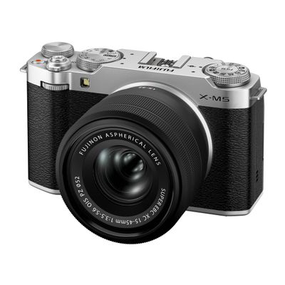 Fujifilm X-M5 Aparat Foto Mirrorless 26MP 6K Kit cu Obiectiv XC 15-45mm Argintiu