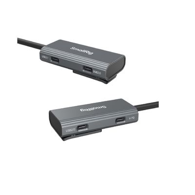 SmallRig 4598 Hub USB-C 4-în-1 PD/USB-C 3.1/USB-C 2.0 cu Adaptor Audio