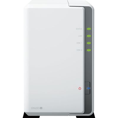 Synology DS223j NAS cu Procesor Realtek RTD1619B 1.7GHz 2-Bay 1GB DDR4