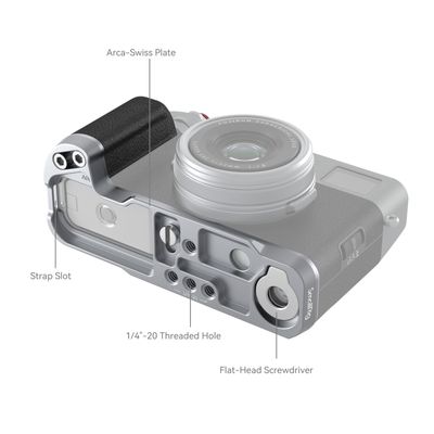 SmallRig L-Shape Maner pentru FUJIFILM X100VI / X100V (Silver) 4555