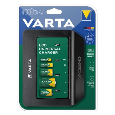 Varta LCD Charger + Incarcator Universal slot USB-C
