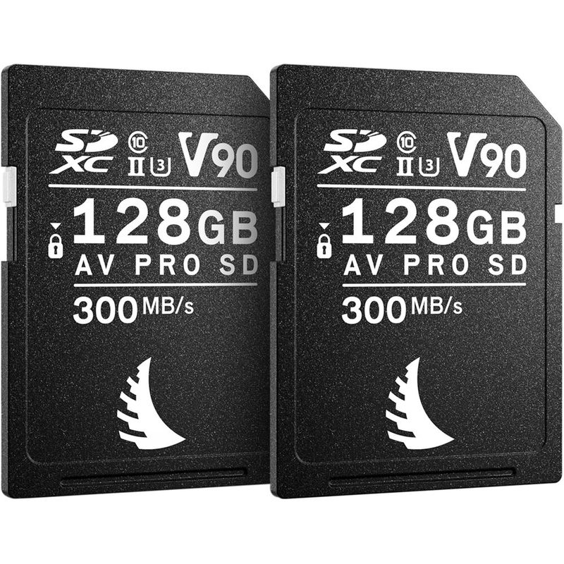 AngelBird-Set-2-Carduri-de-Memorie-AV-PRO-SDXC-V90-128GB-pentru-Aparate-Foto-Fujifilm