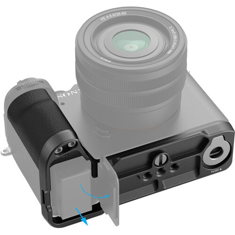 SmallRigLShapeMountPlatecuSiliconeHandlepentruSonyAlpha7CIIAlpha7CR4797