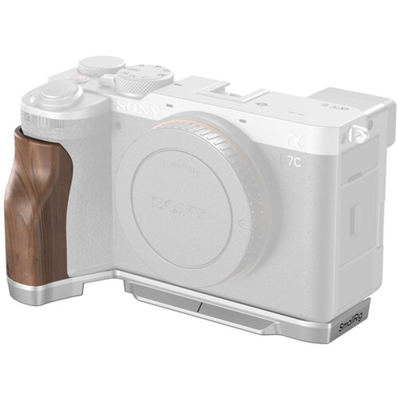 SmallRigLShapeMountPlatecuWoodenHandlepentruSonyAlpha7CIIAlpha7CR4796