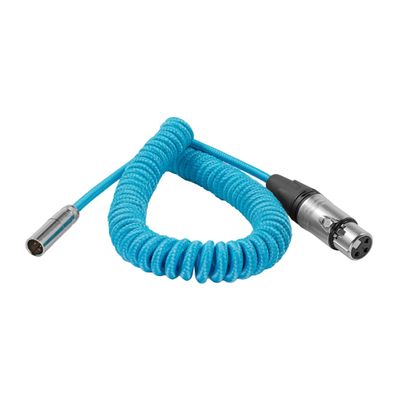 Kondor Blue Cablu Spiralat Mini XLR la XLR pentru C70 & BMPCC4K/6K Pro 12- 24 inch