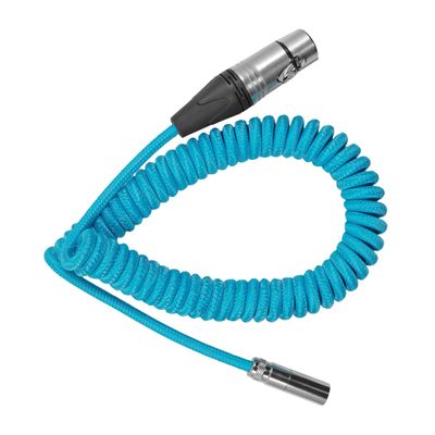 Kondor Blue Cablu Spiralat Mini XLR la XLR pentru C70 & BMPCC4K/6K Pro 12- 24 inch