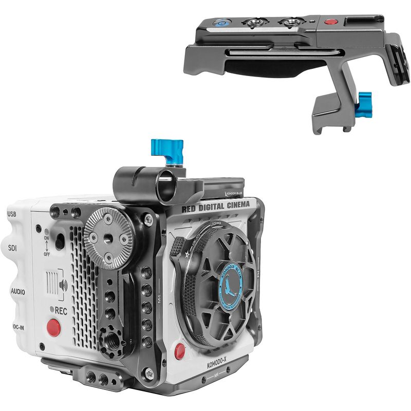Kondor-Blue-Cage-pentru-RED-Komodo-X-Cage-cu-Maner-Superior-Space-Gray