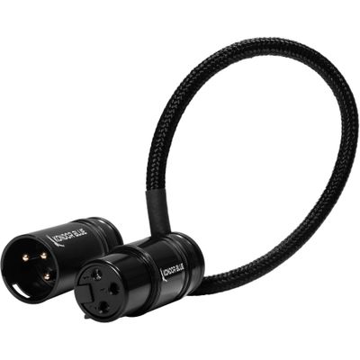 Kondor Blue Cabu XLR Drept Unghi Drept 20 cm Profil Redus Raven Black