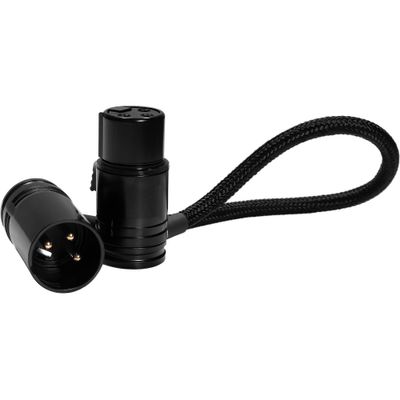 Kondor Blue Cabu XLR Drept Unghi Drept 20 cm Profil Redus Raven Black