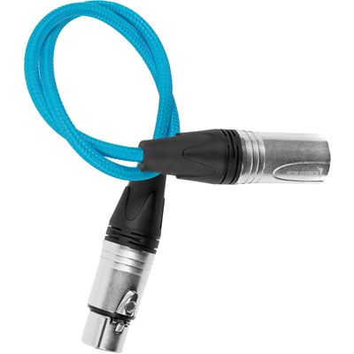 Kondor Blue Cablu XLR Mama Tata 45,7 cm pentru Microfoane de Camera