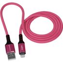 Kondor Blue Cablu iJustine Lightning la USB-A 1m Pink