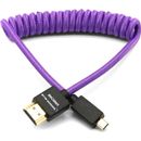 Kondor Blue Gerald Undone MK2 Cablu Spiralat Micro-HDMI la HDMI 12-24" Mov