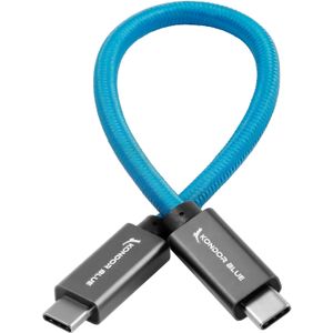 Kondor Blue Cablu USB C la USB C 8.5" High Speed pentru Inregistrare SSD