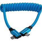 KondorBlueCabluUSBC31SpiralatUnghiDrept8K1224inchAlbastru