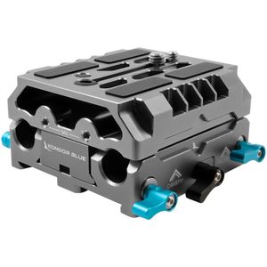 Kondor Blue LWS ARRI Bridge Plate cu Riser pentru RED KOMODO Space Gray