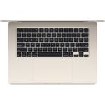 AppleMacBookAir15LaptopcuProcesorAppleM38NucleeCPUsi10NucleeGPU16GBRAM256GBSSDStarlight