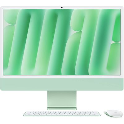 Apple iMac (2024) Sistem PC All in One 24" M4 Retina 4.5K 16GB SSD 256GB 10 Nuclee GPU macOS Sequoia Verde