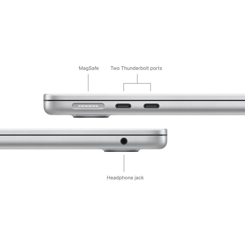 AppleMacBookAir13LaptopcuProcesorM38nucleeCPUsi10nucleeGPU24GBRAM512GBSSDSilver