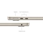 AppleMacBookAirLaptop13cuProcesorM38nucleeCPUsi8nucleeGPU16GBRAM256GBSSDStarlight