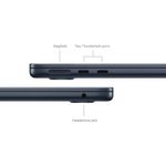 AppleMacBookAirLaptop13cuProcesorM38nucleeCPUsi8nucleeGPU16GBRAM256GBSSDMidnight