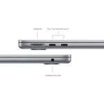AppleMacBookAirLaptop13cuProcesorM38nucleeCPUsi8nucleeGPU16GBRAM256GBSSDSpaceGrey