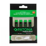PatonaPremium4xAAAMignonAcumulatoriReincarcabiliLitiu750mWh15VcuCablurideIncarcareUSBC