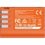 SmallRig4979AcumulatorReincarcabilcuUSBCpentruCamerelePanasonicDMWBLK22Portocaliu