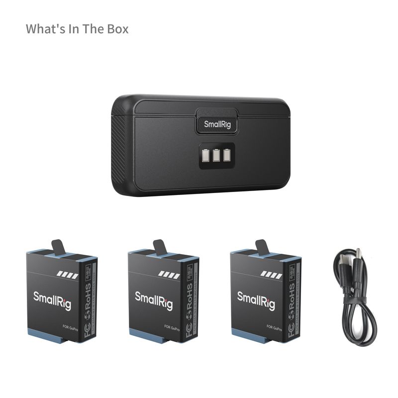 SmallRig-4565-Kit-3-Acumulatori-Replace-cu-Carcasa-Incarcare-pentru-Camerele-GoPro-Hero-9-10-11-12.2