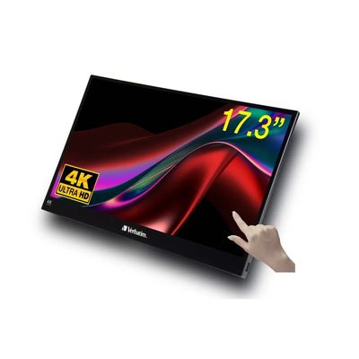 Verbatim PMT-17-4K Monitor Portabil cu Ecran Tactil 17,3" 4K Ultra HD Carcasa Metalica