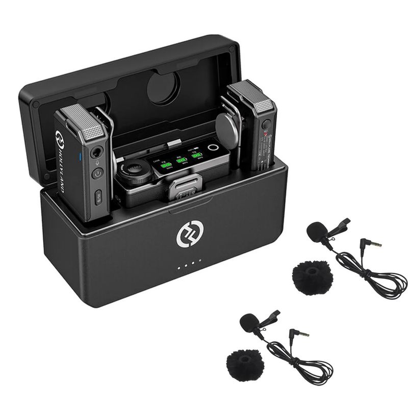 Hollyland-Lark-MAX-Duo-Sistem-Wireless-Dual-cu-2x-Microfon-Lavaliera
