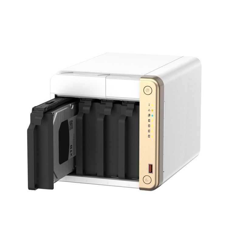 QNAPTS462NetworkAttachedStoragecuProcesorIntelCeleronN450529GHz4Bay4GBDDR4Port25GbE