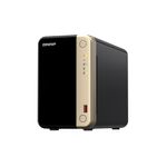QnapTS264NetworkAttachedStoragecuProcesorIntelCeleronN509529Ghz2Bay8GBDDR41Port25G2PorturiUSB