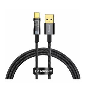 Resigilat: Baseus Explorer Cablu USB la USB-C 100W 1m Negru - RS125078058-1