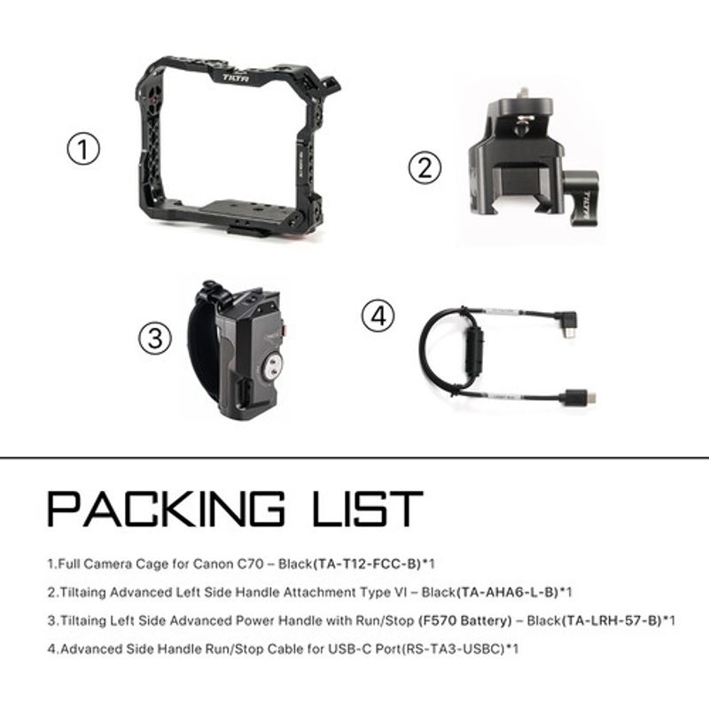 Tilta_Tiltaing_Cage_pentru_Canon_C70_Handheld_Kit_Negru_8