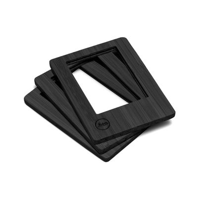 Leica Set 3 Rame Foto Magnetice Negru Bambus
