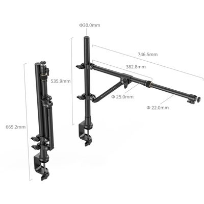 Smallrig 4304 Brat Articulat de Birou pentru Fotografie sau Desktop Overhead Photography/Streaming Live