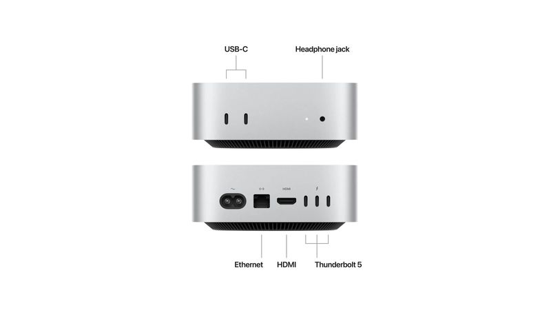 Apple Mac Mini PC cu Procesor M4 Pro 12 nuclee CPU si 16 nuclee