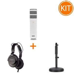 Set Microfon Rode Podcaster MKII USB + Stativ Rode DS1 + Casti Zoom ZHP-1