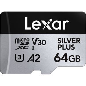 Lexar Profesional Silver Plus Card de Memorie microSDXC 64GB UHS-I V30