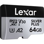 LexarProfesionalSilverPlusCarddeMemoriemicroSDXC64GBUHSIV30