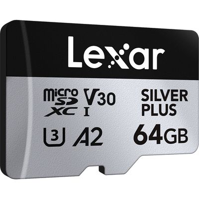 Lexar Profesional Silver Plus Card de Memorie microSDXC 64GB UHS-I V30