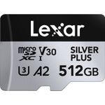 LexarProfesionalSilverPlus1066xCarddeMemoriemicroSDXC512GBUHSIV30