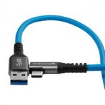 KondorBlueCabluUSBAlaUSBC30UnghiDreptHighSpeed3A60W5G
