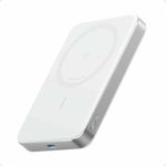 Anker-Acumulator-Extern-Magnetic-Wireless-MagGo-10000-mAh-Ultra-Slim-Qi2-15W-Alb