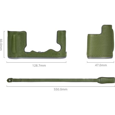 SmallRig 4711 Kit Half Case din Piele pentru Fujifilm X-T50 Verde