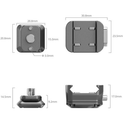 SmallRig 4491 HawkLock H21 Kit Placuta cu Eliberare Rapida Universala