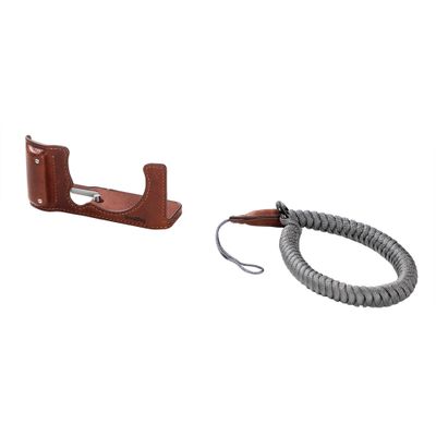 SmallRig 4880 Kit Half Case din Piele pentru FUJIFILM X-M5 Maro