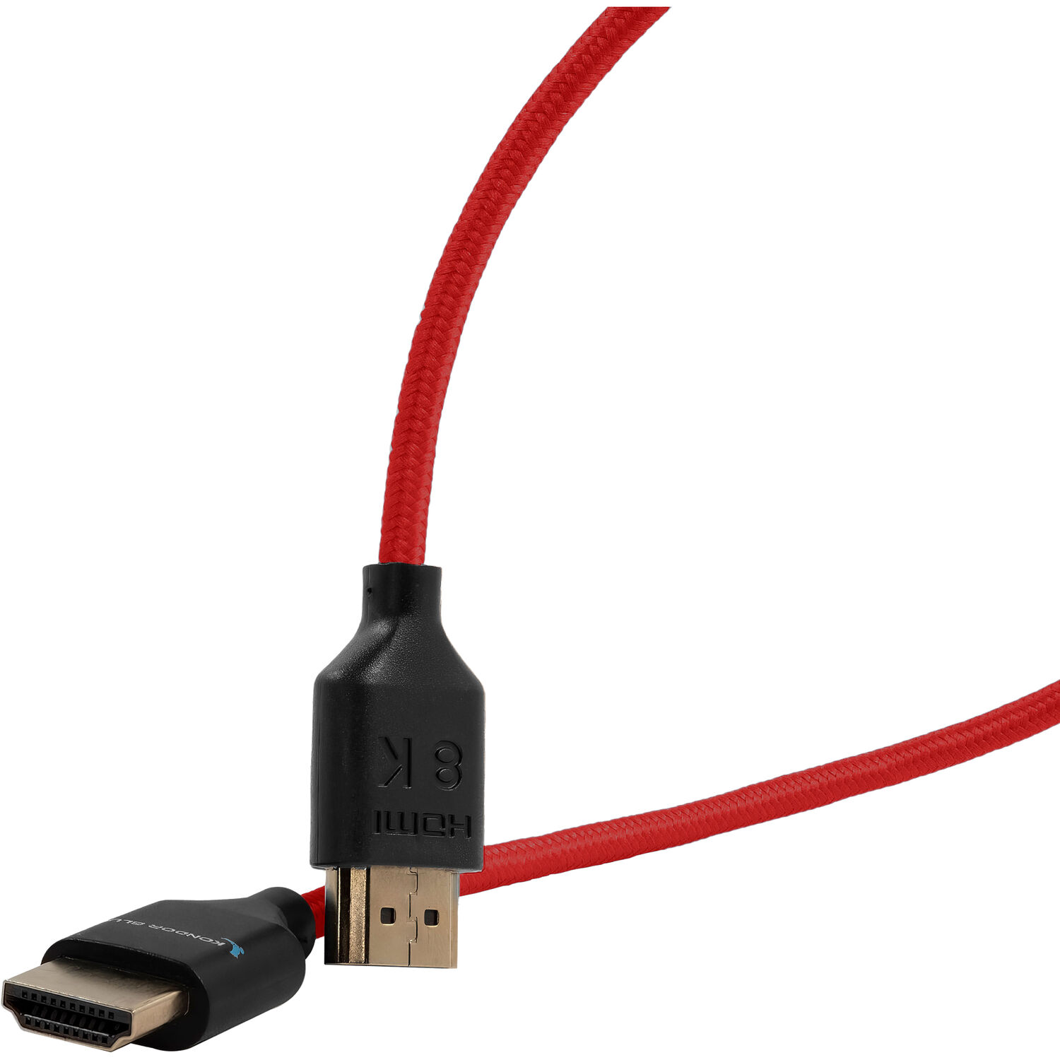 Kondor Blue Cablu Impletit 8K HDMI 2.1 43,2 cm Cardinal Red