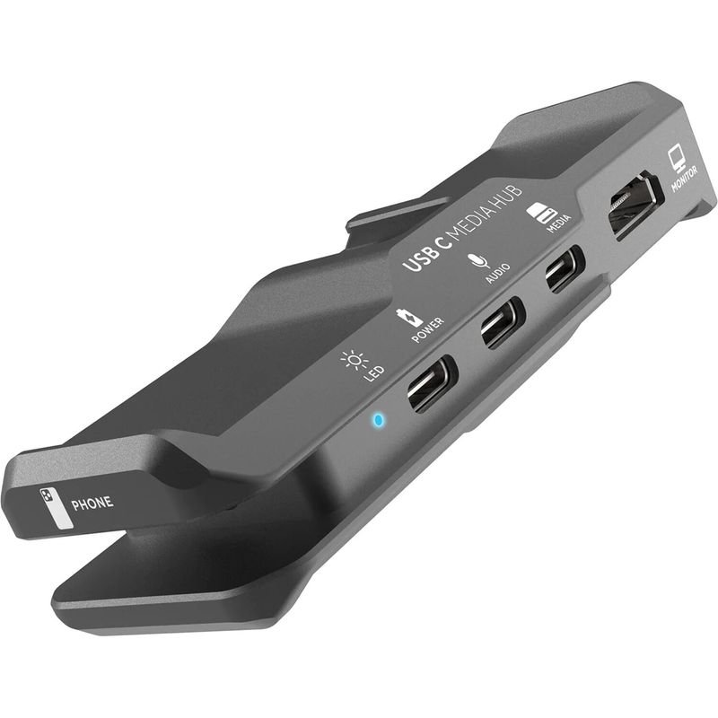 Kondor-Blue-Media-Hub-USB-C-pentru-iPhone-15-Space-Grey
