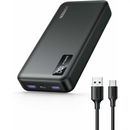 Ugreen Baterie Externa 20.000 mAh 22.5W USB-C USB-A PD 3.0 Digital Display Cablu USB-C la USB-A Negru